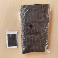 ビニール袋に入れる例